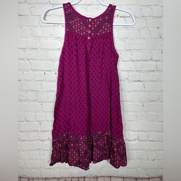Roxy Girl purple Summer Beach‎ Viscose Sleeveless Dress, sz 14, GUC - Picture 5 of 5